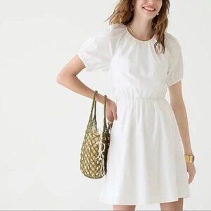 J.Crew NWT Tie Back Cotton Poplin Mini Dress